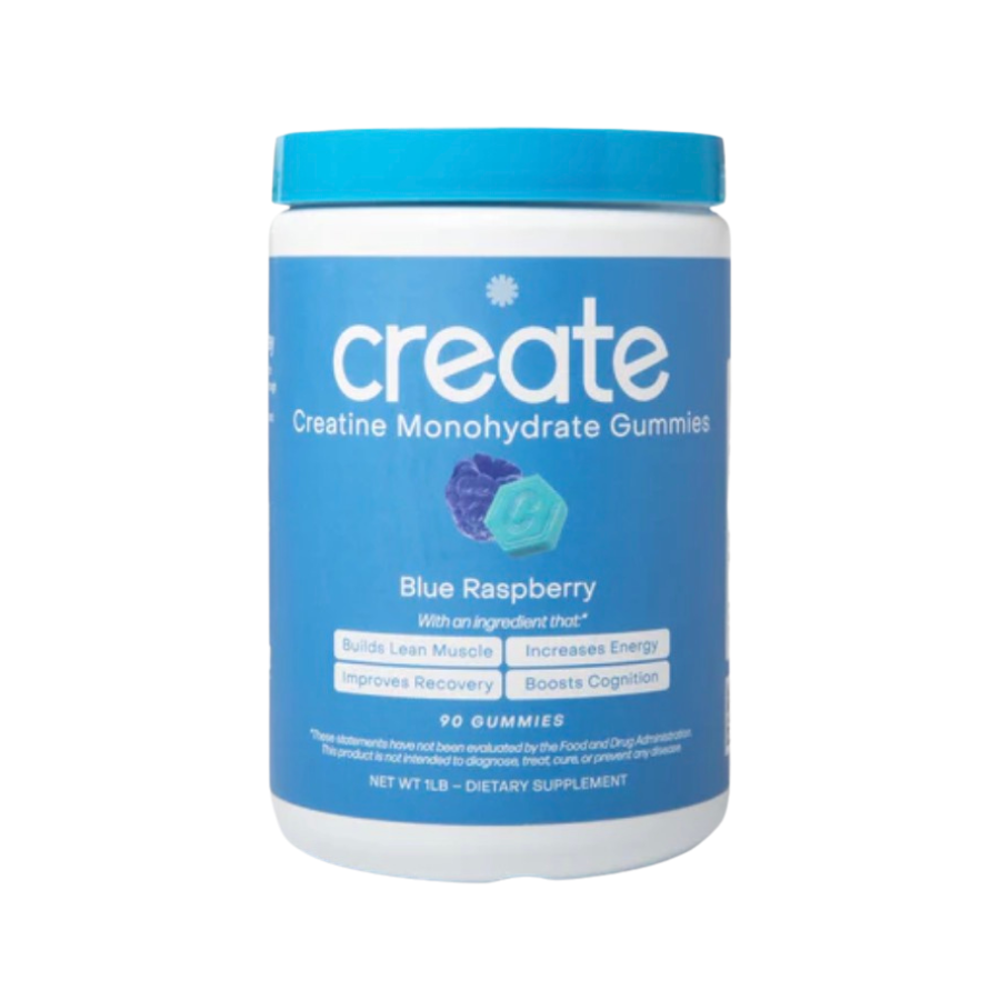 Create Creatine Gummies Blue Raspberry