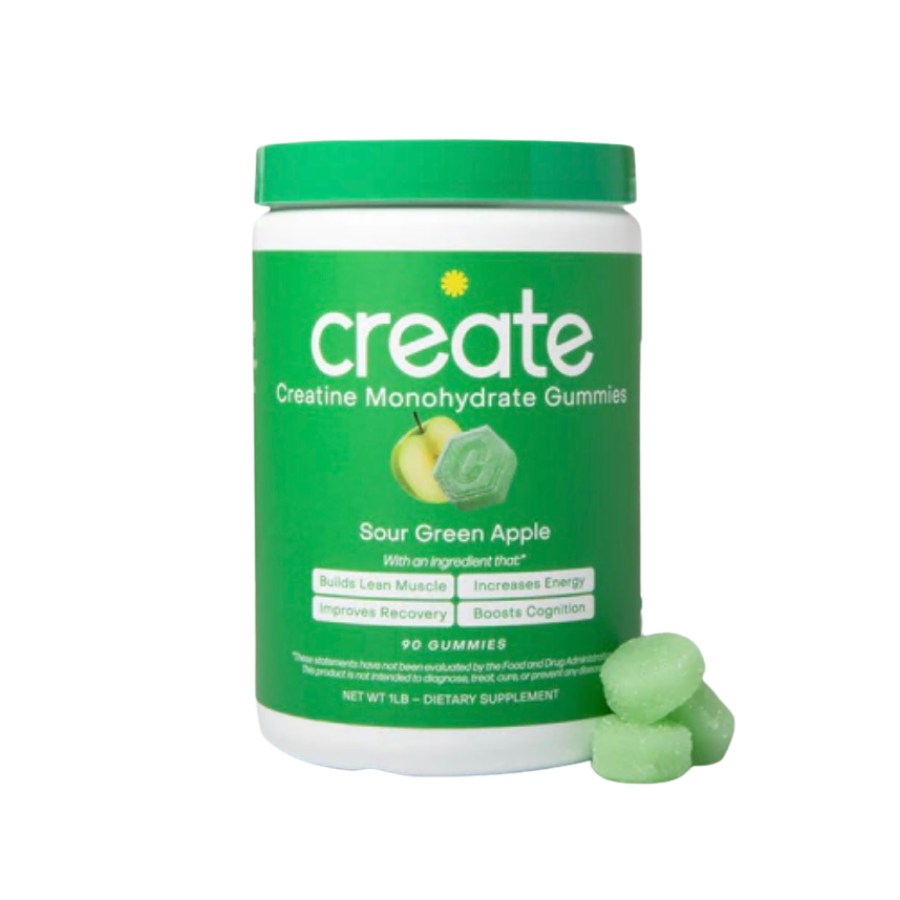 Create Creatine Gummies Sour Green Apple